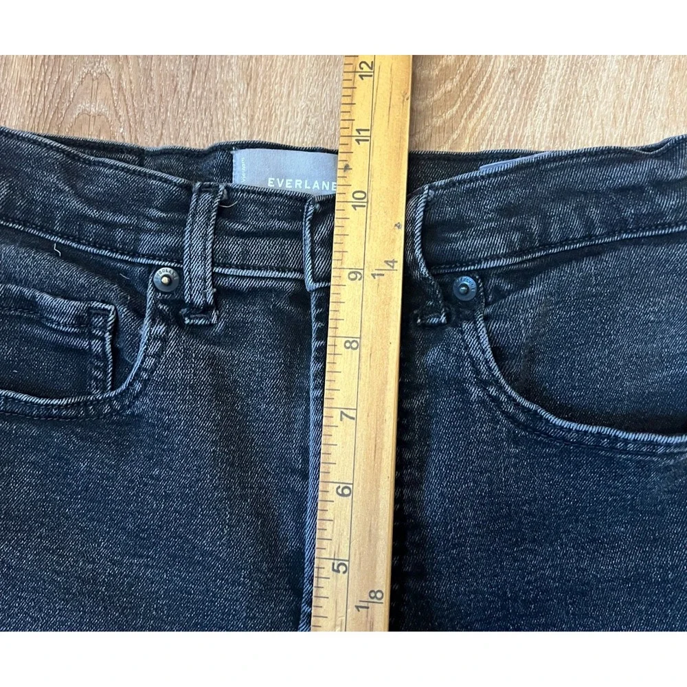 Everlane High‎ Rise Skinny Authentic Stretch Jeans Womens Size 27 Black